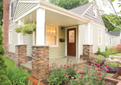 a home with glass windows installed